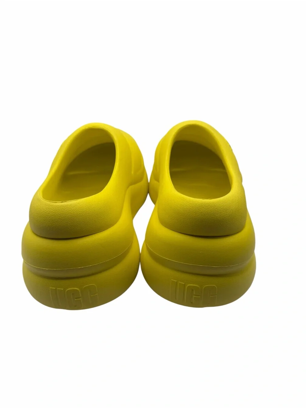 UGG Platform Clogs Bright Yellow Foam Slip-On Shoes Women’s Lightweight Comfort
